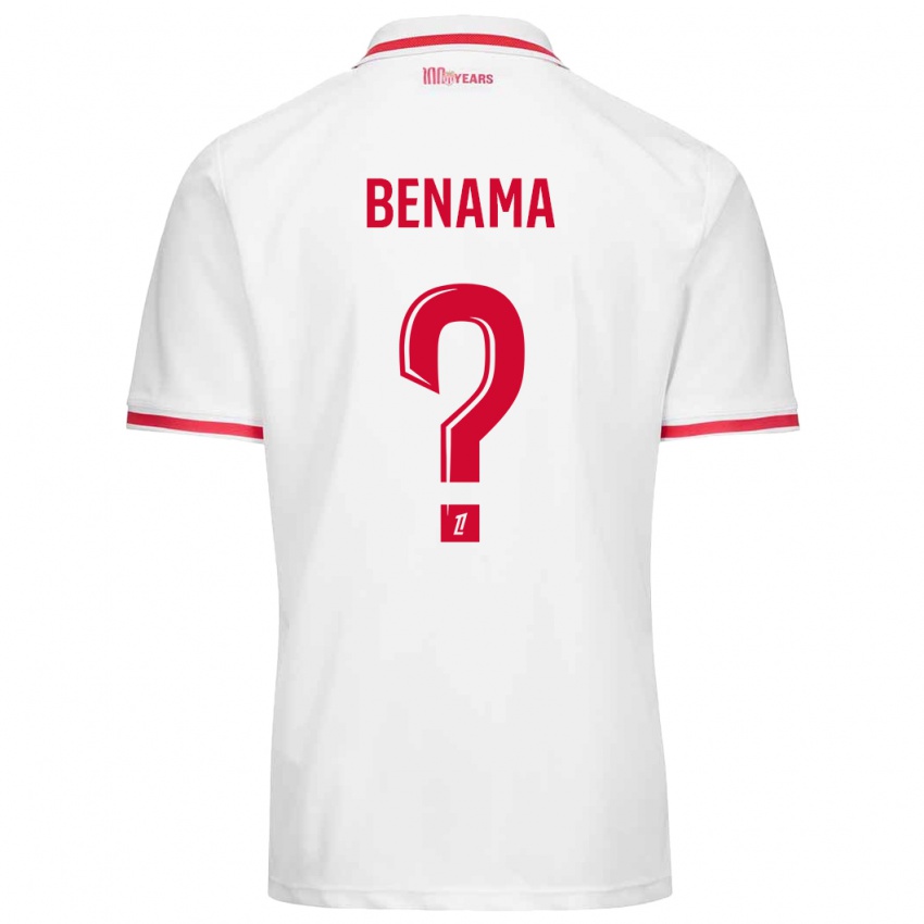 Kinderen Mayssam Benama #0 Wit Rood Thuisshirt Thuistenue 2024/25 T-Shirt België