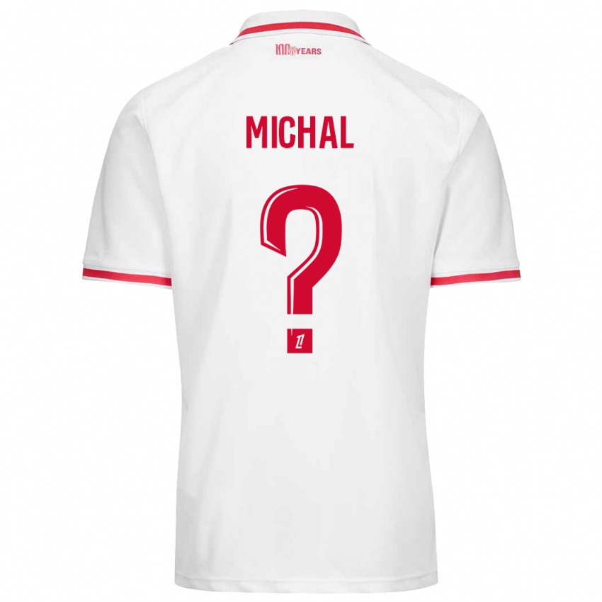 Kinderen Lucas Michal #0 Wit Rood Thuisshirt Thuistenue 2024/25 T-Shirt België