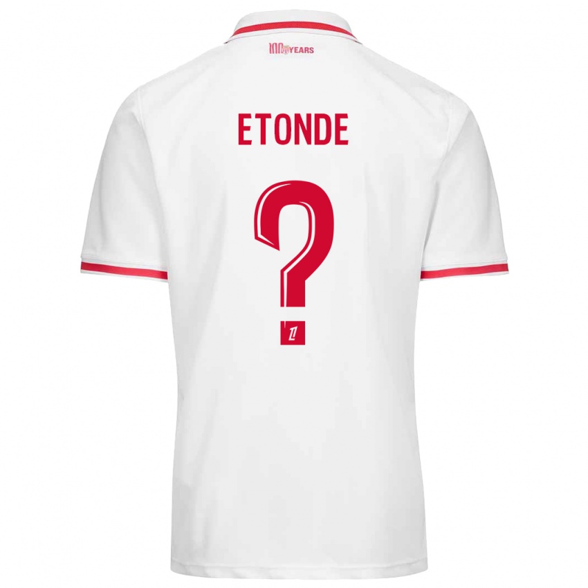 Kinderen Romaric Etonde #0 Wit Rood Thuisshirt Thuistenue 2024/25 T-Shirt België