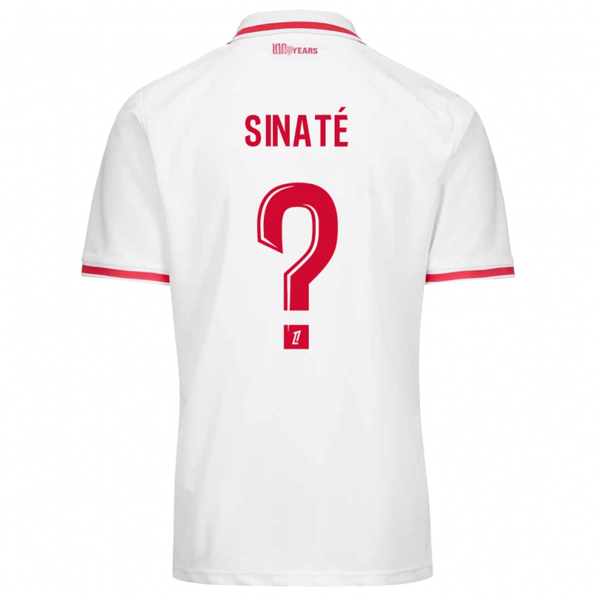 Kinderen Dan Sinaté #0 Wit Rood Thuisshirt Thuistenue 2024/25 T-Shirt België