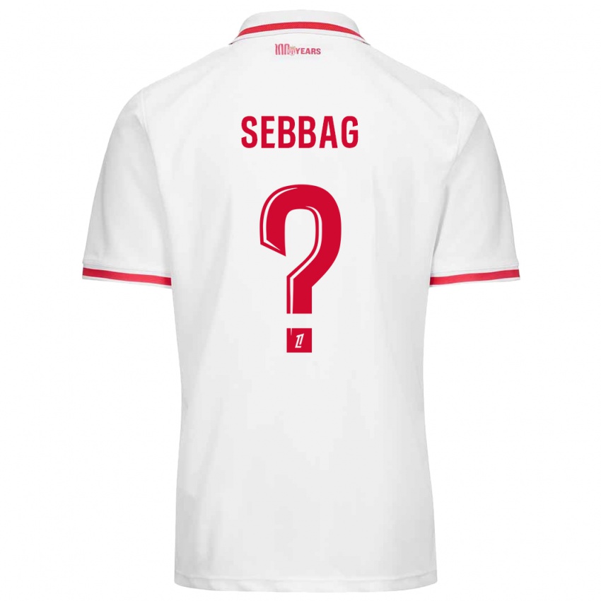 Kinderen Ilan Sebbag #0 Wit Rood Thuisshirt Thuistenue 2024/25 T-Shirt België