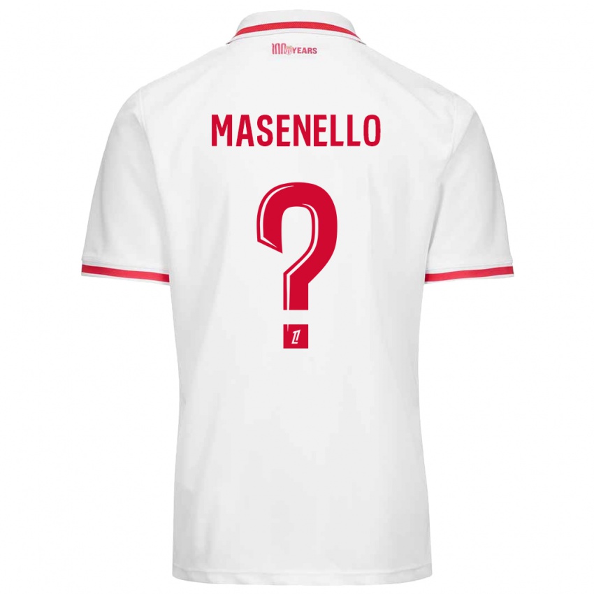 Kinderen Tristan Masenello #0 Wit Rood Thuisshirt Thuistenue 2024/25 T-Shirt België