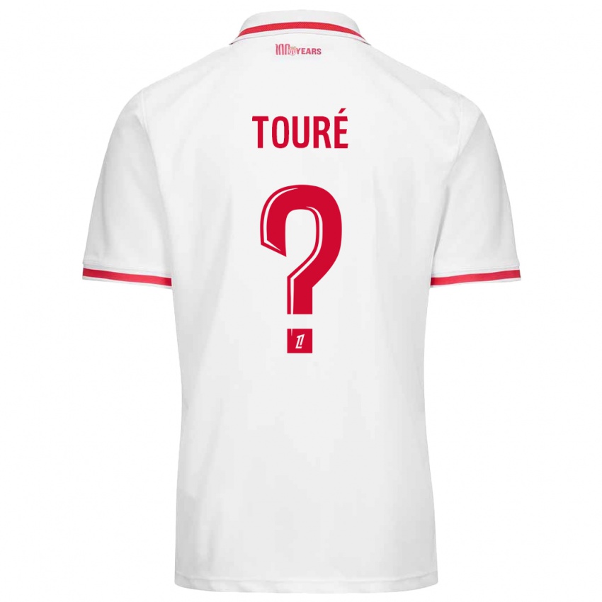 Kinderen Ilane Touré #0 Wit Rood Thuisshirt Thuistenue 2024/25 T-Shirt België