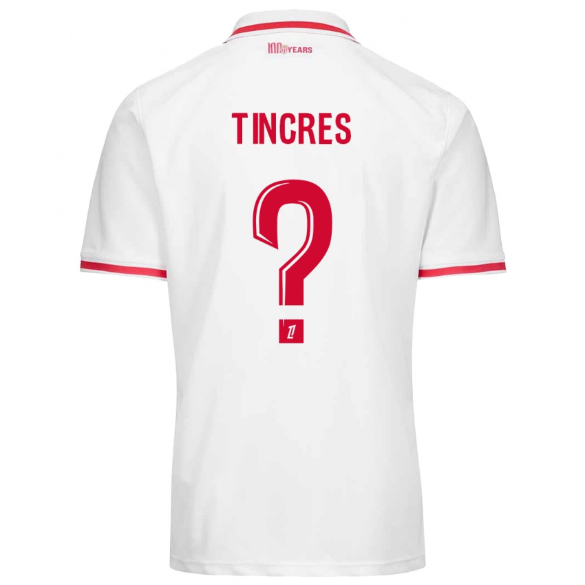 Kinderen Joan Tincres #0 Wit Rood Thuisshirt Thuistenue 2024/25 T-Shirt België