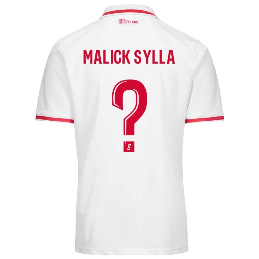 Kinderen Malick Sylla #0 Wit Rood Thuisshirt Thuistenue 2024/25 T-Shirt België