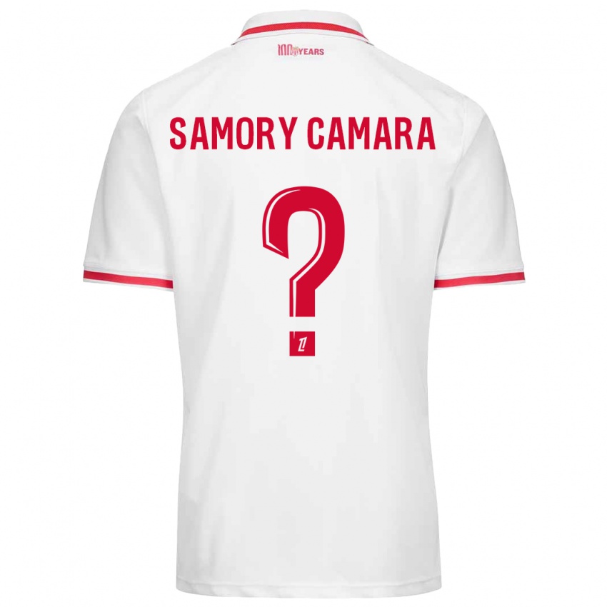 Kinderen Verges Samory Camara #0 Wit Rood Thuisshirt Thuistenue 2024/25 T-Shirt België