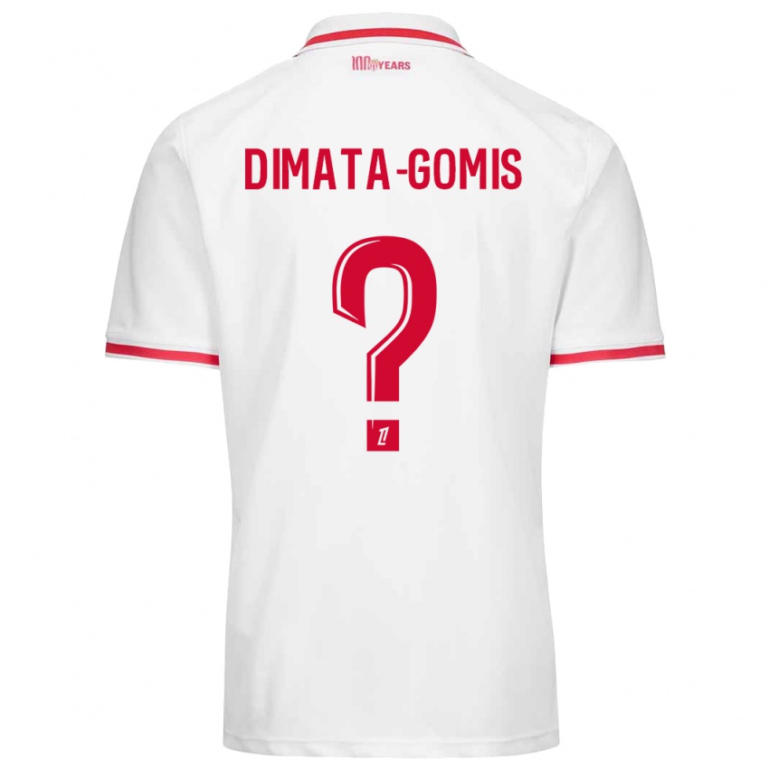 Kinderen Kamron Dimata-Gomis #0 Wit Rood Thuisshirt Thuistenue 2024/25 T-Shirt België