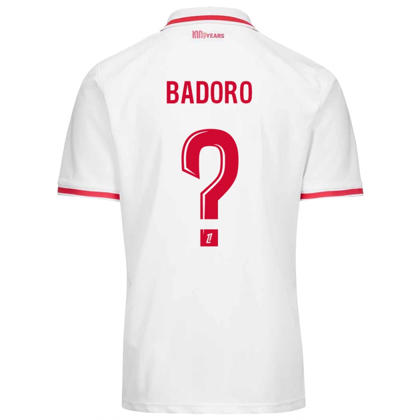 Kinderen Chaihane Badoro #0 Wit Rood Thuisshirt Thuistenue 2024/25 T-Shirt België