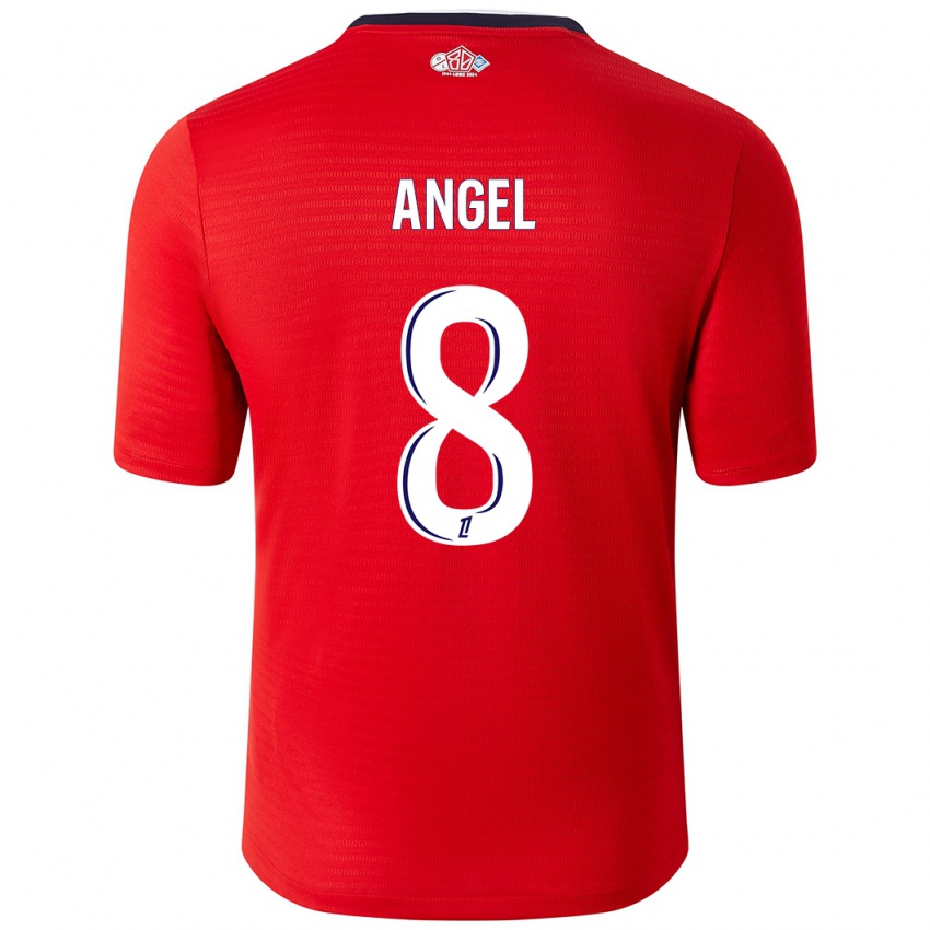 Kinderen Angel Gomes #8 Rood Wit Thuisshirt Thuistenue 2024/25 T-Shirt België