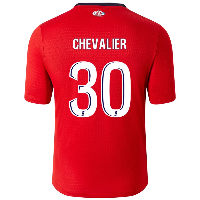 Kinderen Lucas Chevalier #30 Rood Wit Thuisshirt Thuistenue 2024/25 T-Shirt België