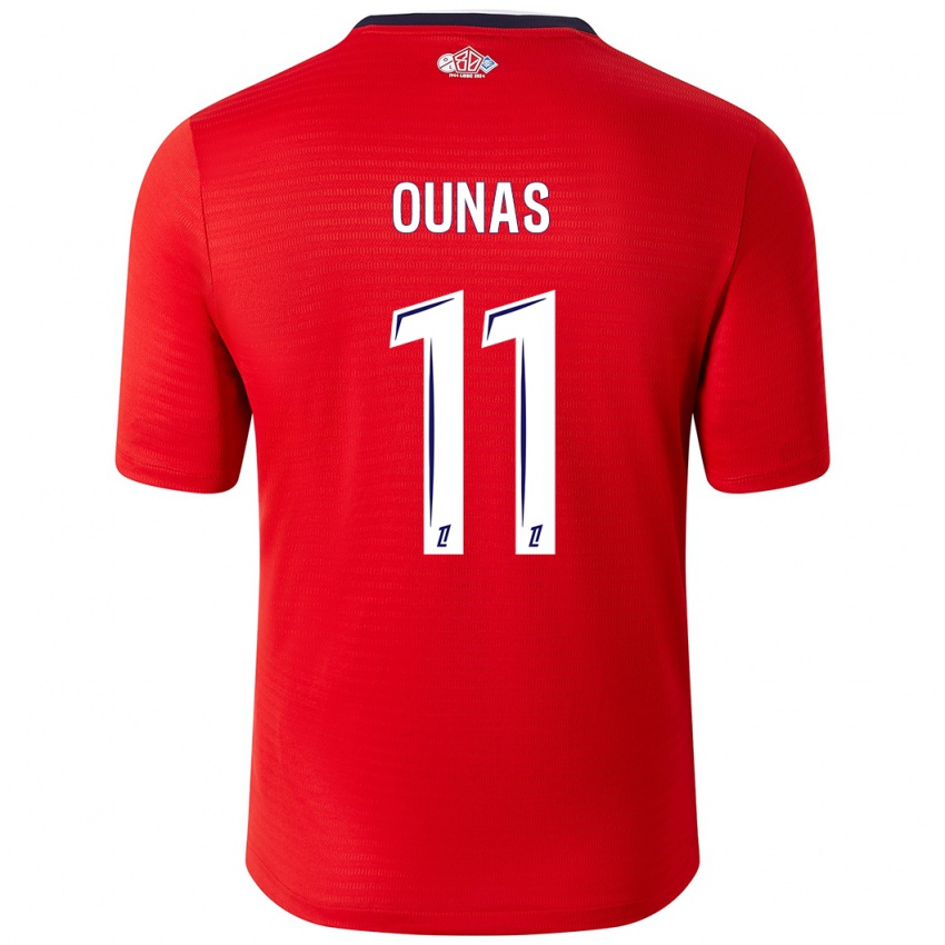 Kinderen Adam Ounas #11 Rood Wit Thuisshirt Thuistenue 2024/25 T-Shirt België