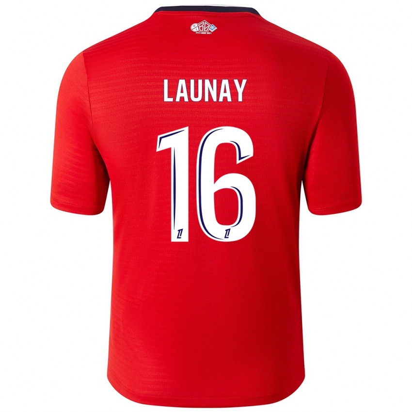 Kinderen Elisa Launay #16 Rood Wit Thuisshirt Thuistenue 2024/25 T-Shirt België