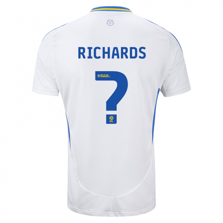 Kinderen Joe Richards #0 Wit Blauw Thuisshirt Thuistenue 2024/25 T-Shirt België