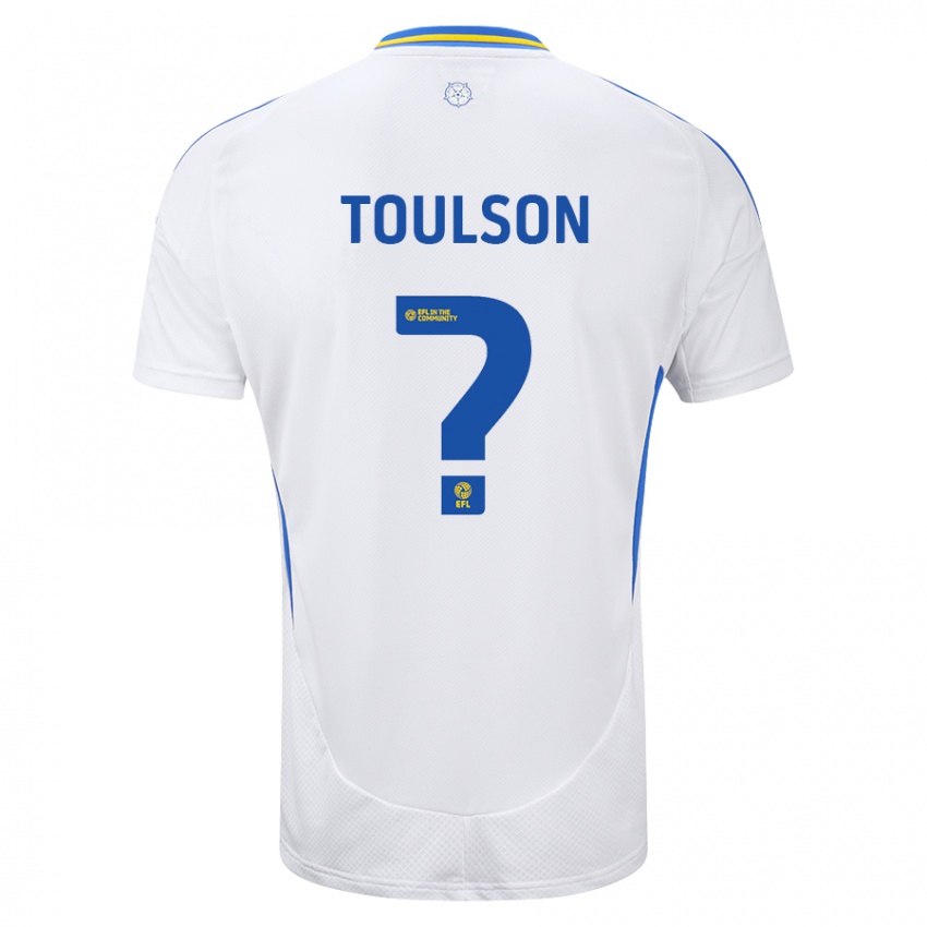 Kinder Daniel Toulson #0 Weiß Blau Heimtrikot Trikot 2024/25 T-Shirt Belgien