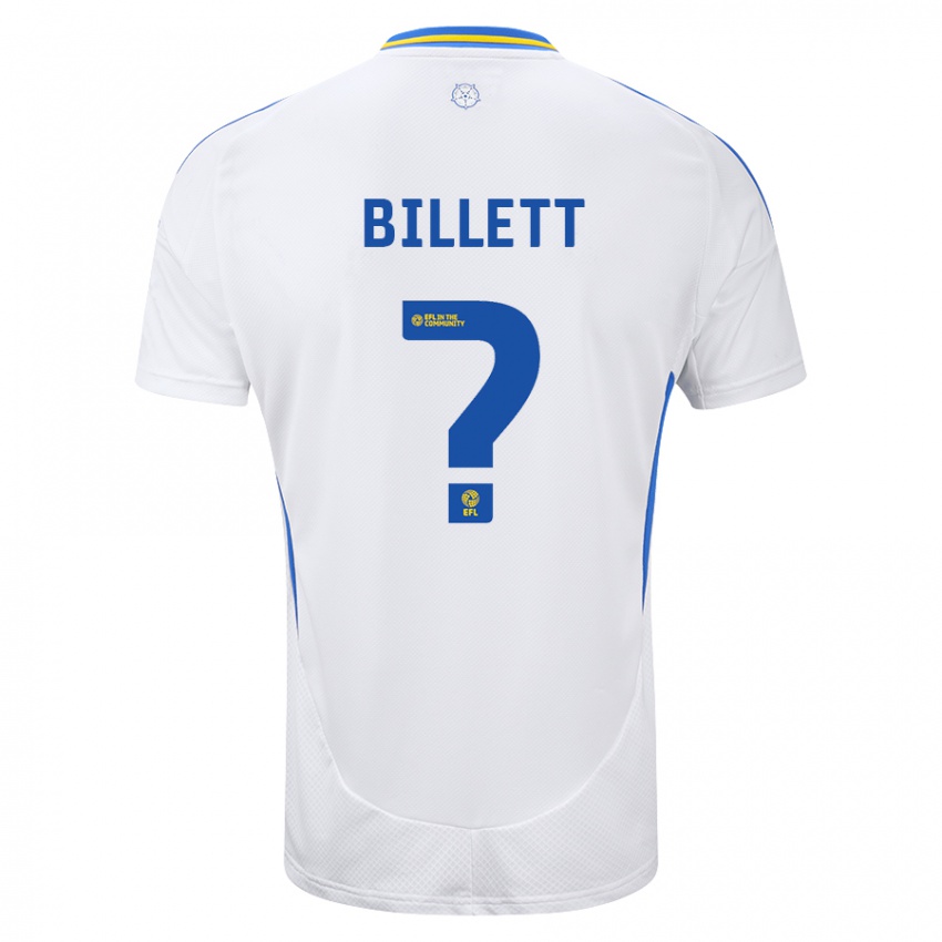 Kinderen Joe Billett #0 Wit Blauw Thuisshirt Thuistenue 2024/25 T-Shirt België