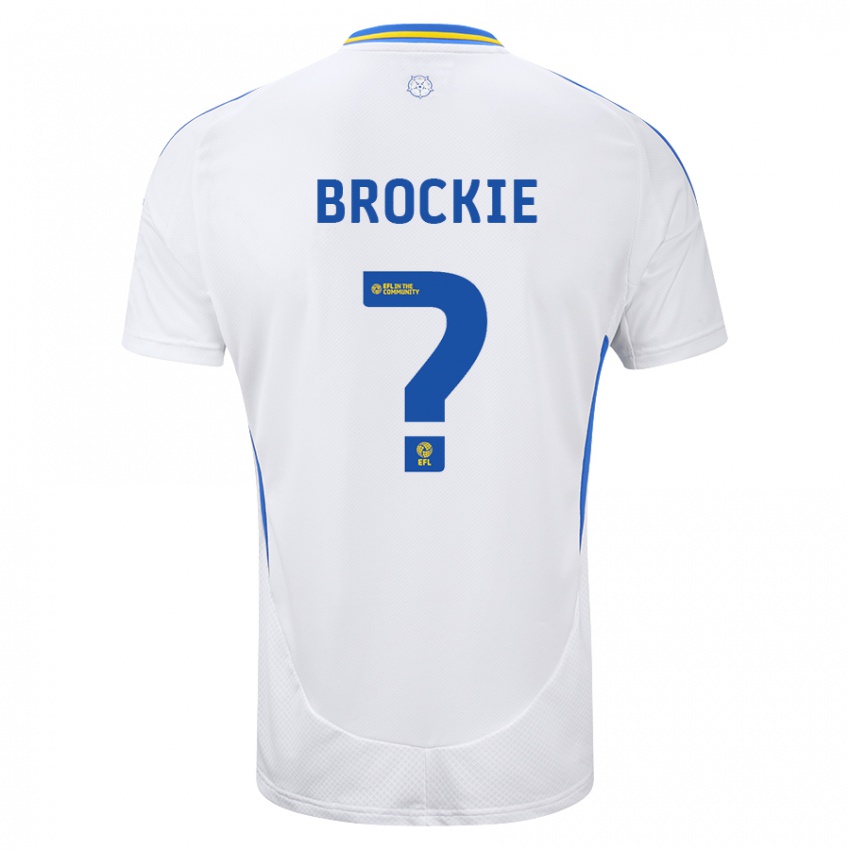 Kinderen Devon Brockie #0 Wit Blauw Thuisshirt Thuistenue 2024/25 T-Shirt België