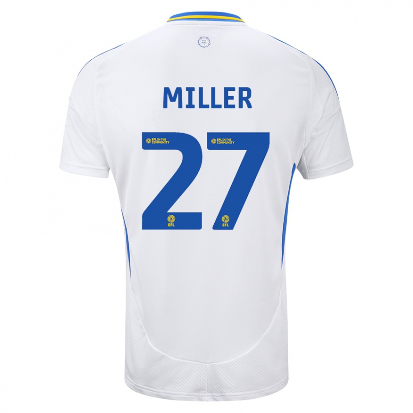 Kinderen Amari Miller #27 Wit Blauw Thuisshirt Thuistenue 2024/25 T-Shirt België