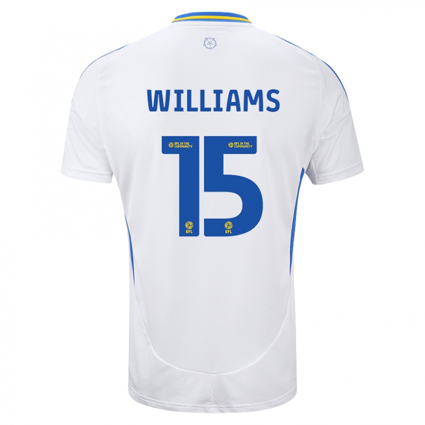 Kinderen Paige Williams #15 Wit Blauw Thuisshirt Thuistenue 2024/25 T-Shirt België