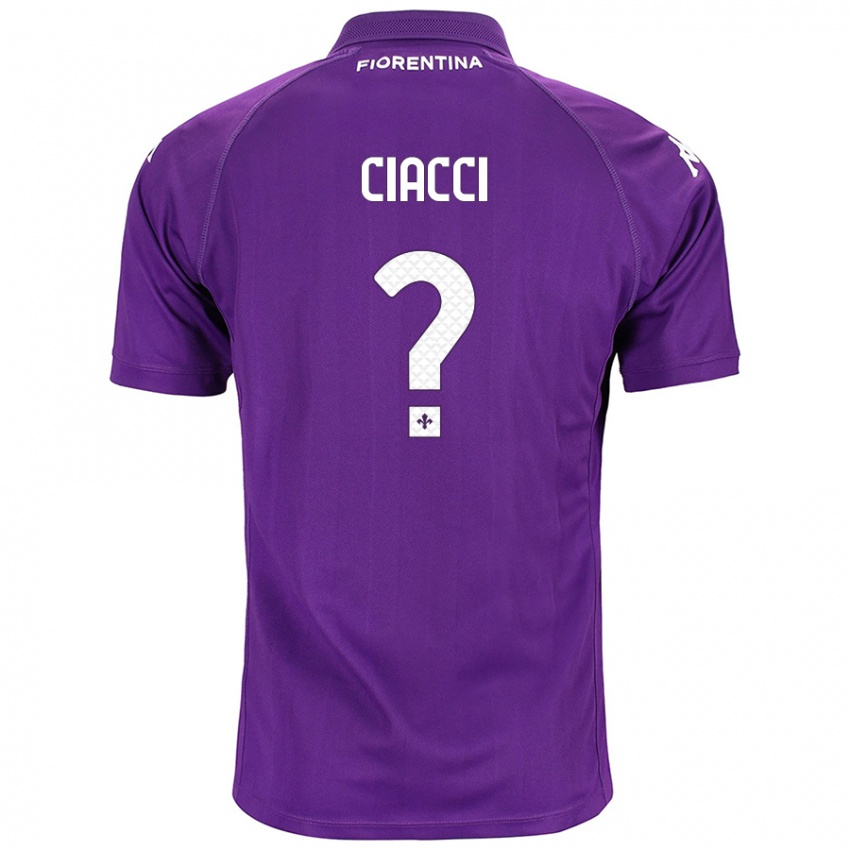 Kinder Niccolò Ciacci #0 Violett Heimtrikot Trikot 2024/25 T-Shirt Belgien