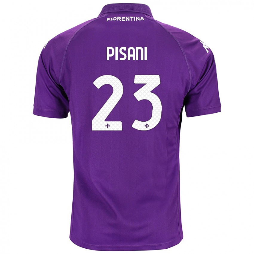 Kinder Diego Pisani #23 Violett Heimtrikot Trikot 2024/25 T-Shirt Belgien