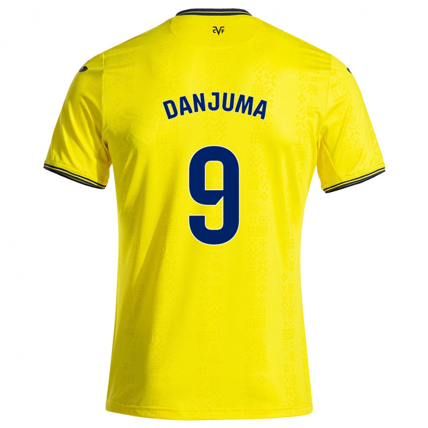 Kinderen Arnaut Danjuma #9 Geel Zwart Thuisshirt Thuistenue 2024/25 T-Shirt België