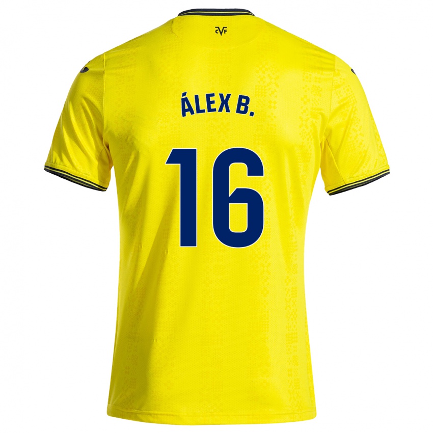 Kinderen Álex Baena #16 Geel Zwart Thuisshirt Thuistenue 2024/25 T-Shirt België