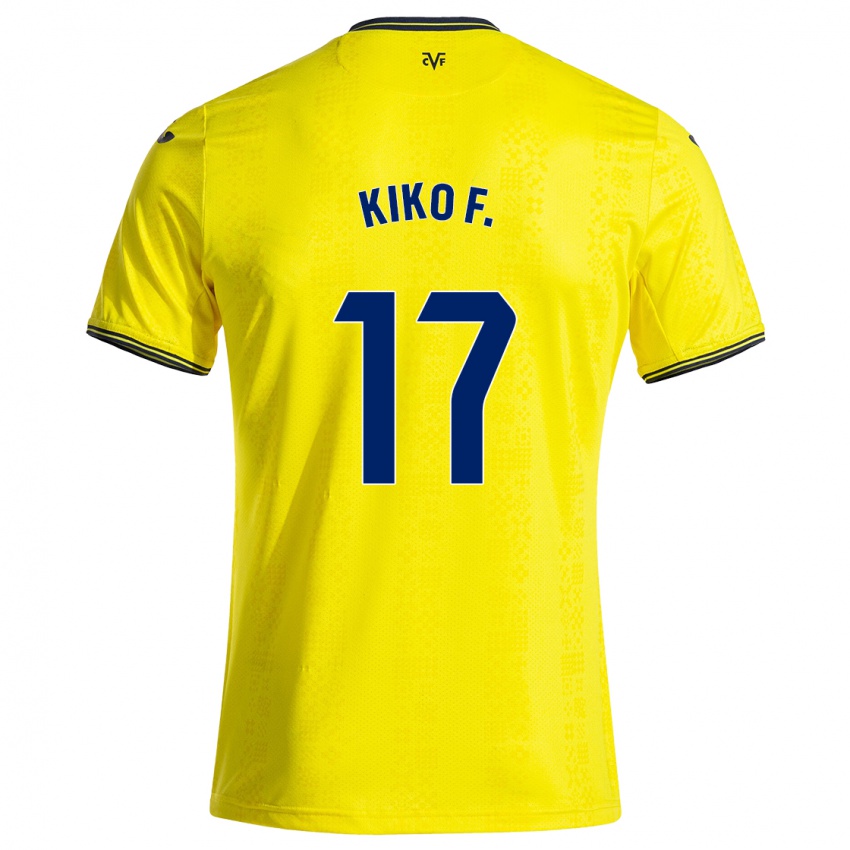 Kinderen Kiko Femenía #17 Geel Zwart Thuisshirt Thuistenue 2024/25 T-Shirt België