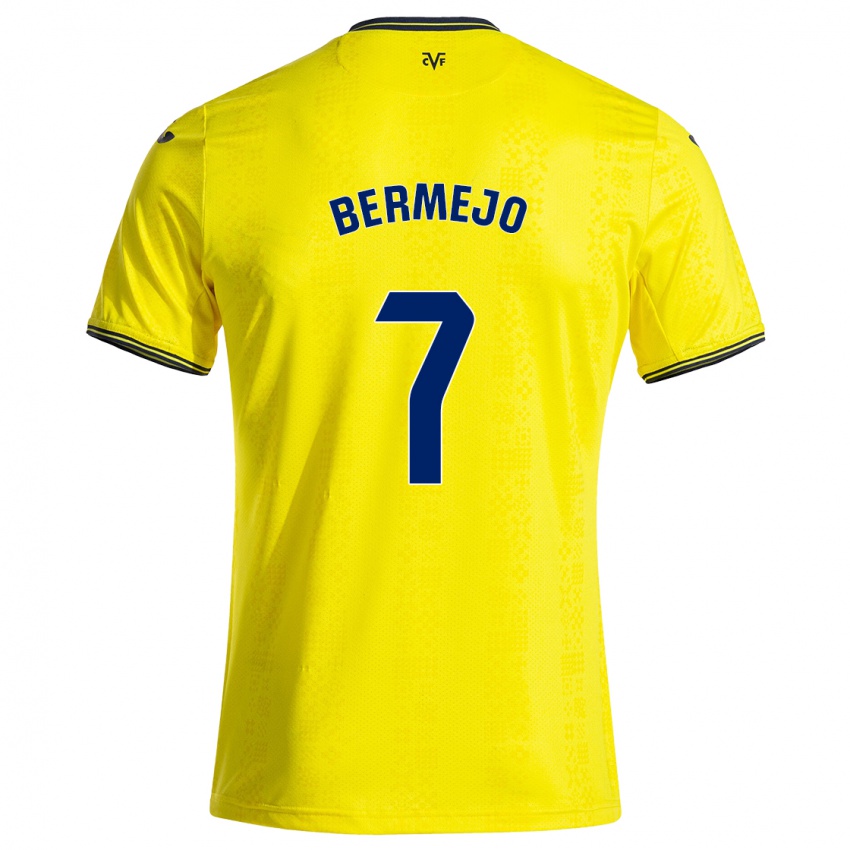 Kinderen Celso Bermejo #7 Geel Zwart Thuisshirt Thuistenue 2024/25 T-Shirt België