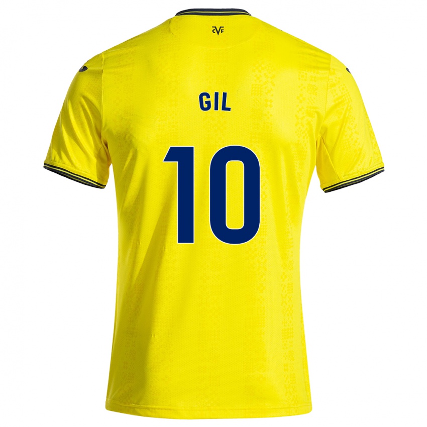 Kinderen Markel Gil #10 Geel Zwart Thuisshirt Thuistenue 2024/25 T-Shirt België