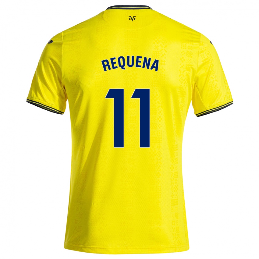 Kinderen Dani Requena #11 Geel Zwart Thuisshirt Thuistenue 2024/25 T-Shirt België