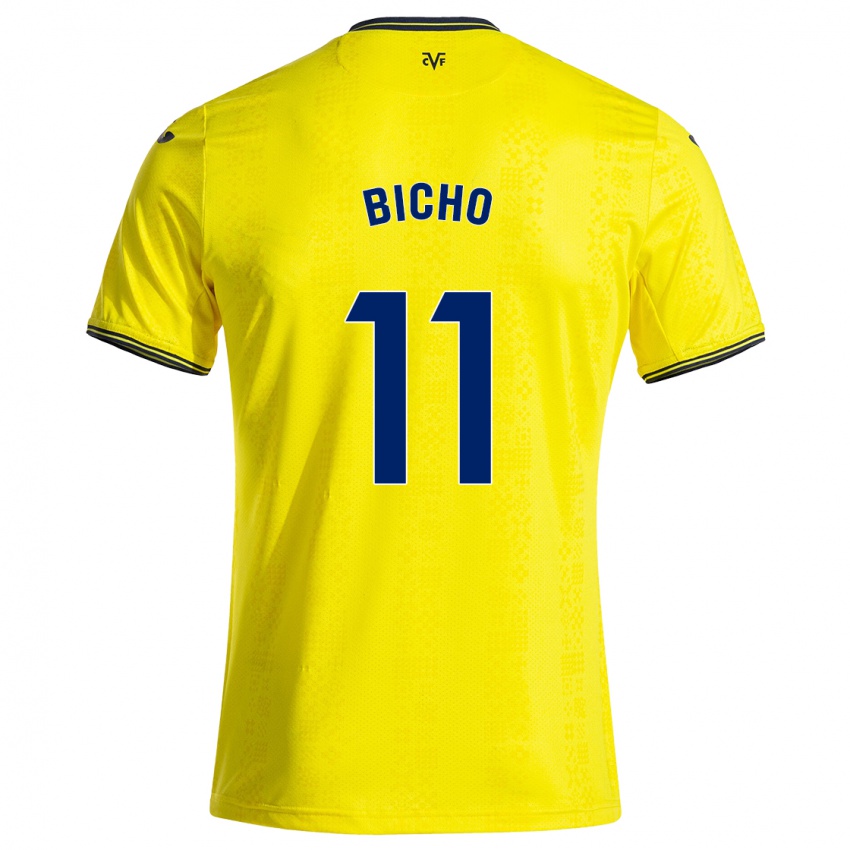 Kinderen Bicho #11 Geel Zwart Thuisshirt Thuistenue 2024/25 T-Shirt België