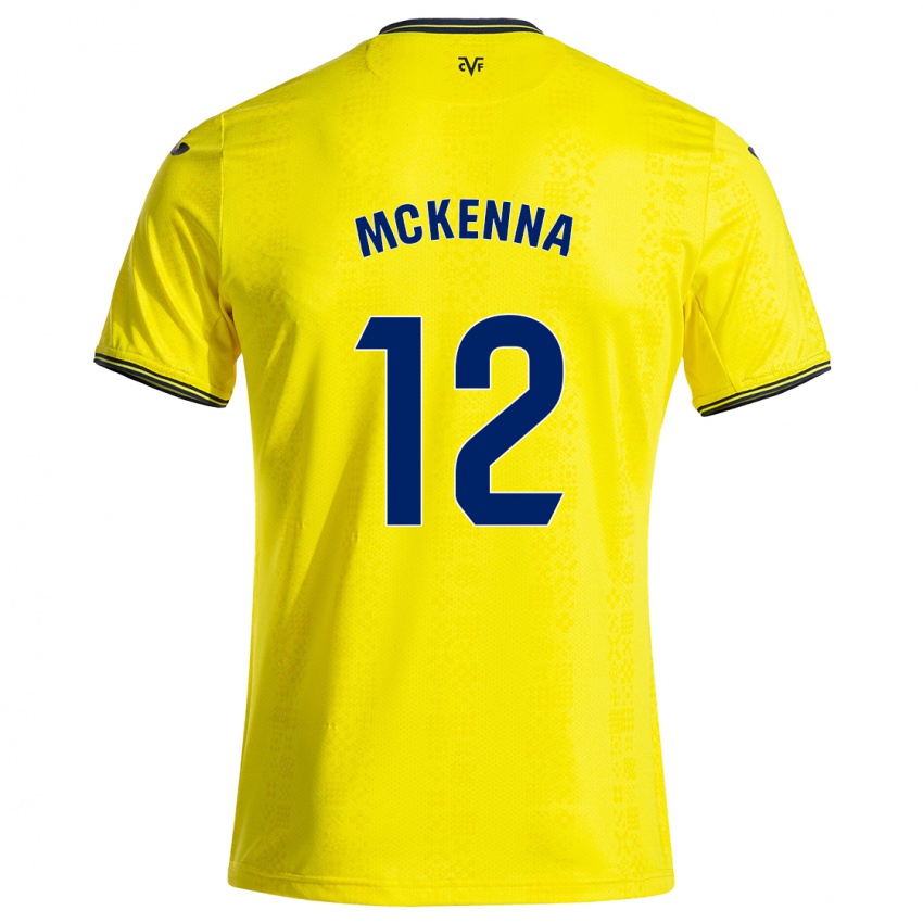 Kinderen Kayla Mckenna #12 Geel Zwart Thuisshirt Thuistenue 2024/25 T-Shirt België