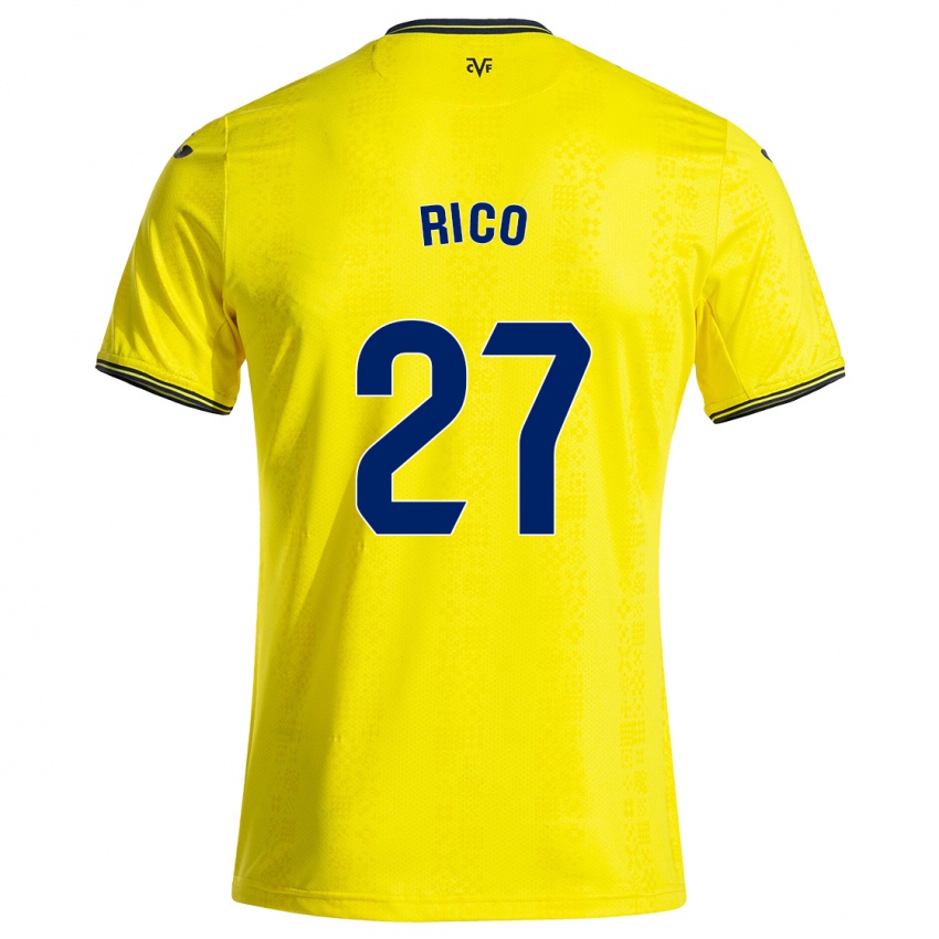 Kinderen Vera Rico #27 Geel Zwart Thuisshirt Thuistenue 2024/25 T-Shirt België