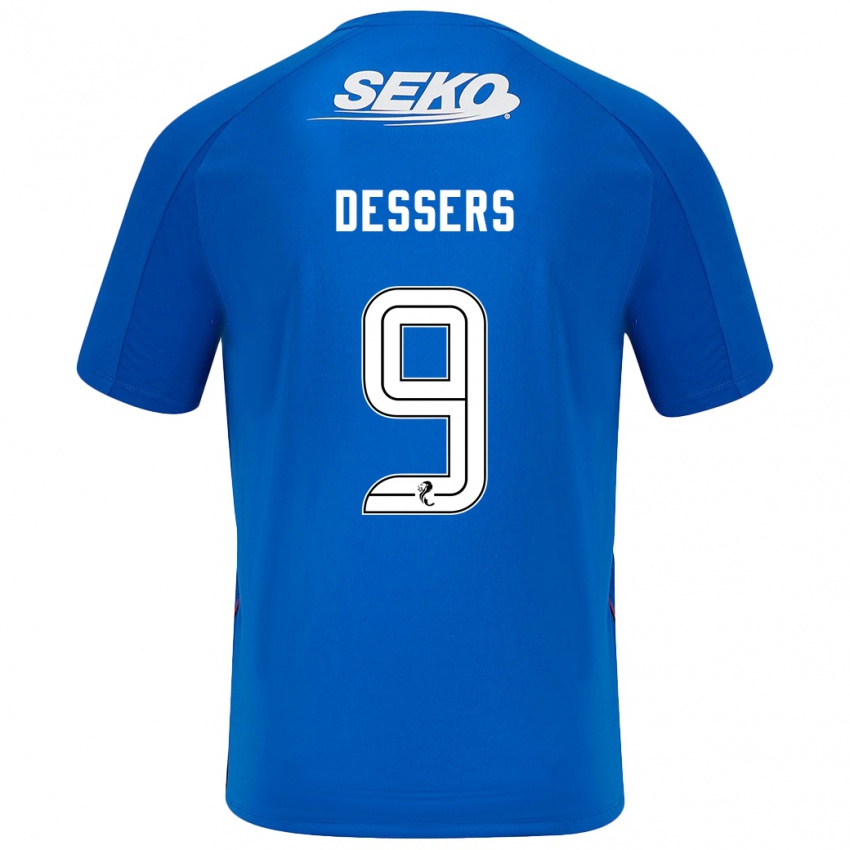 Kinderen Cyriel Dessers #9 Donkerblauw Thuisshirt Thuistenue 2024/25 T-Shirt België