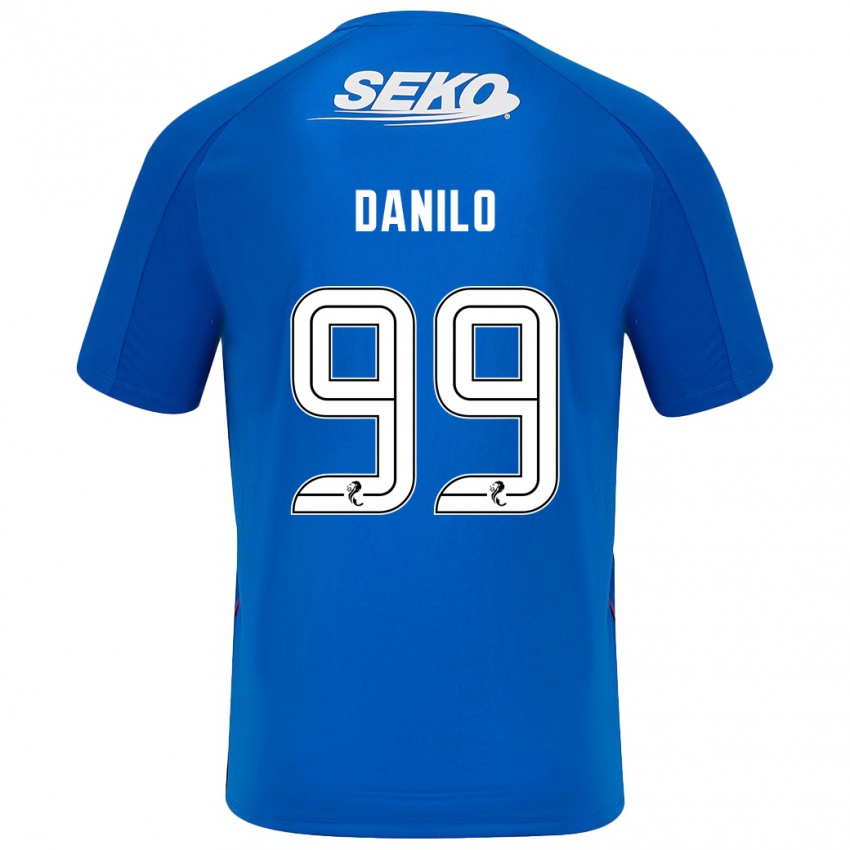 Enfant Maillot Danilo #99 Bleu Foncé Tenues Domicile 2024/25 T-Shirt Belgique