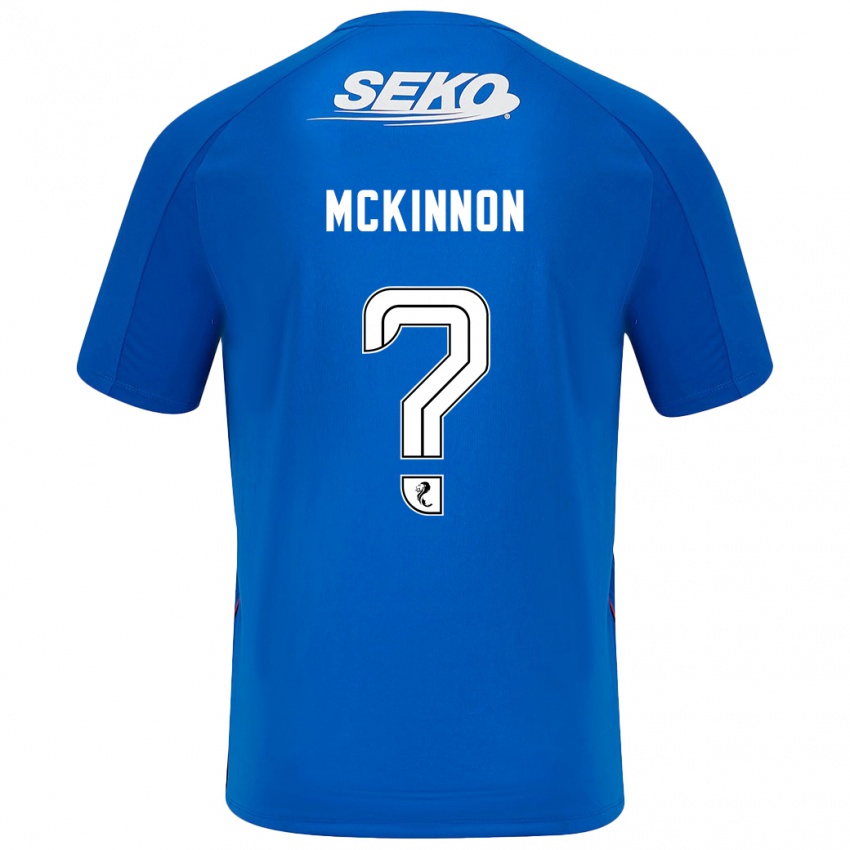 Enfant Maillot Cole Mckinnon #0 Bleu Foncé Tenues Domicile 2024/25 T-Shirt Belgique