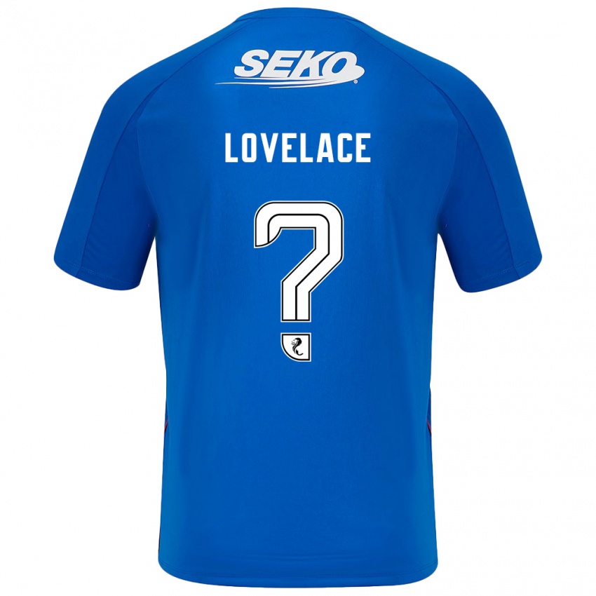 Enfant Maillot Zak Lovelace #0 Bleu Foncé Tenues Domicile 2024/25 T-Shirt Belgique