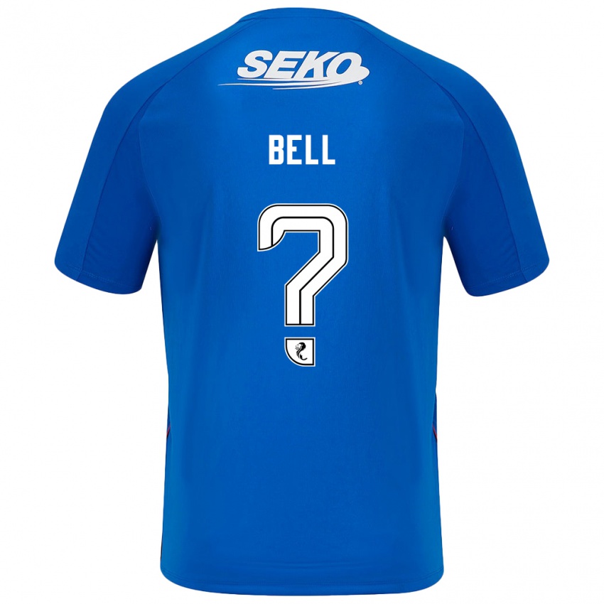 Enfant Maillot Cameron Bell #0 Bleu Foncé Tenues Domicile 2024/25 T-Shirt Belgique