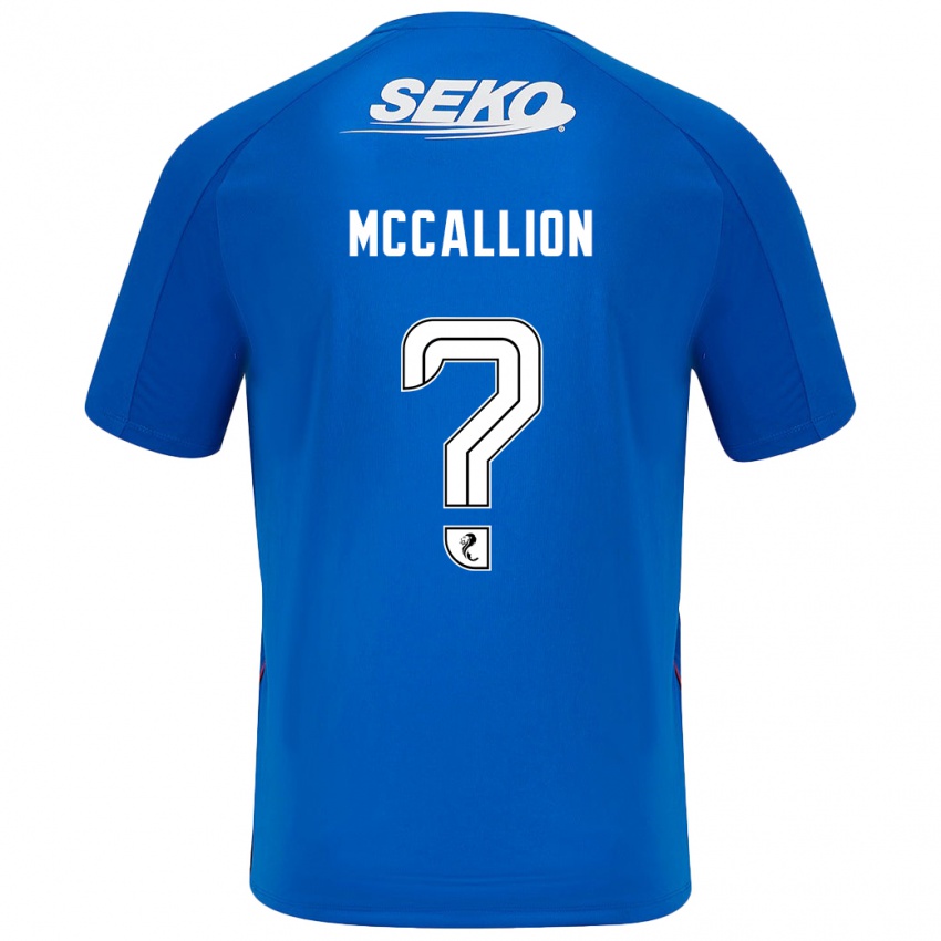 Enfant Maillot Aiden Mccallion #0 Bleu Foncé Tenues Domicile 2024/25 T-Shirt Belgique