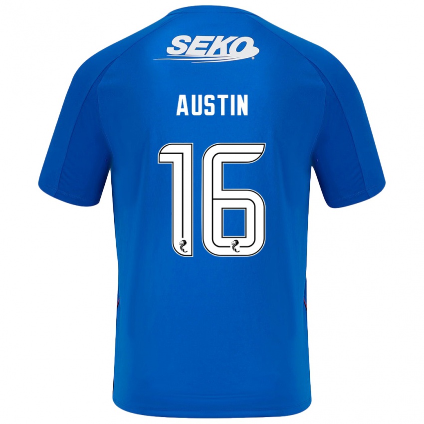 Kinderen Eilidh Austin #16 Donkerblauw Thuisshirt Thuistenue 2024/25 T-Shirt België