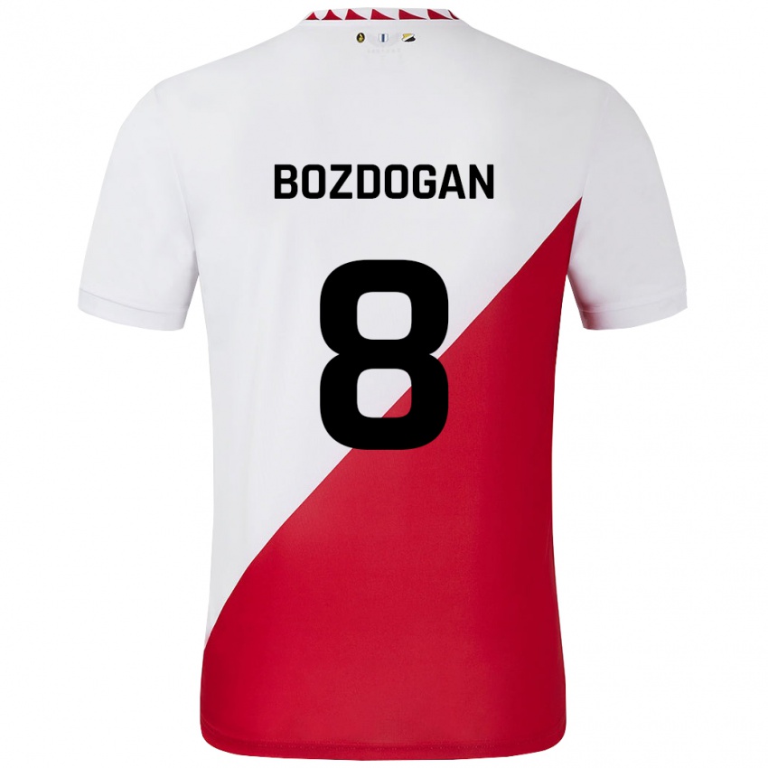 Kinderen Can Bozdogan #8 Wit Rood Thuisshirt Thuistenue 2024/25 T-Shirt België