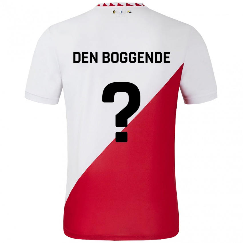 Kinderen Tijn Den Boggende #0 Wit Rood Thuisshirt Thuistenue 2024/25 T-Shirt België