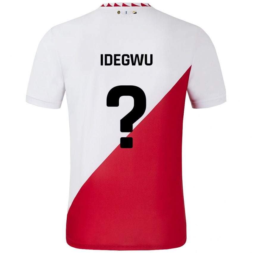 Kinderen Kelechi Idegwu #0 Wit Rood Thuisshirt Thuistenue 2024/25 T-Shirt België