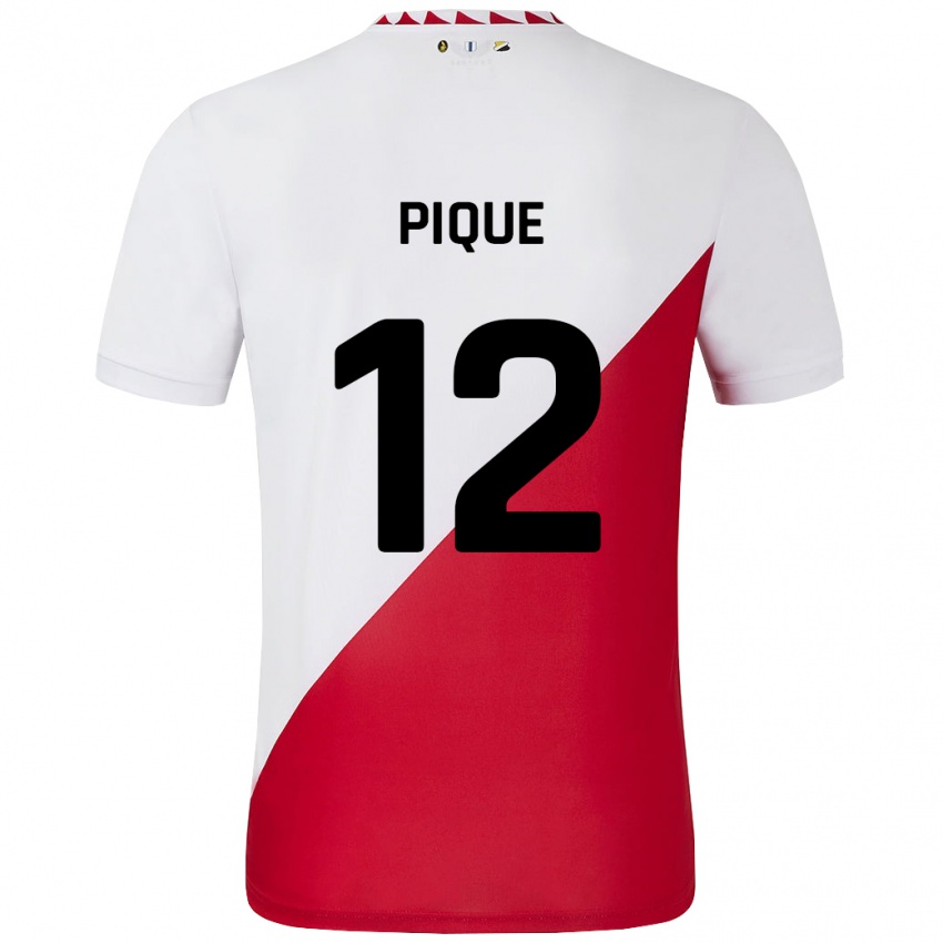 Kinderen Naomi Piqué #12 Wit Rood Thuisshirt Thuistenue 2024/25 T-Shirt België