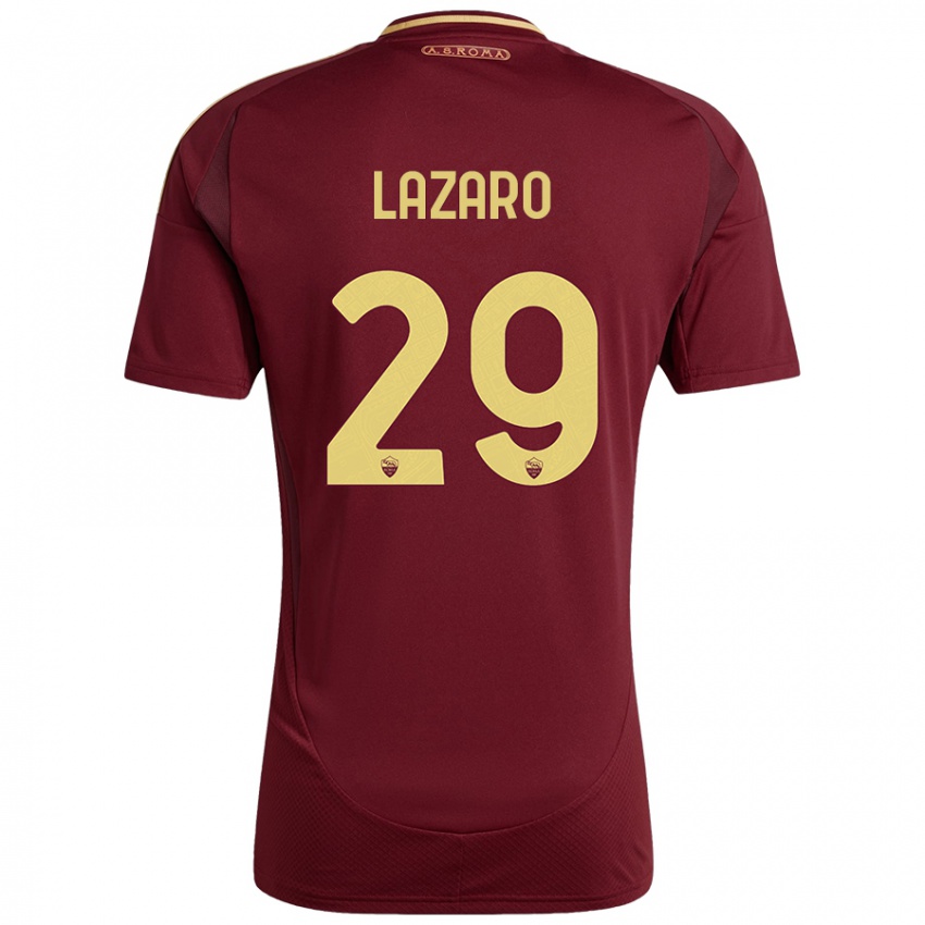 Kinderen Paloma Lazaro #29 Rood Bruin Goud Thuisshirt Thuistenue 2024/25 T-Shirt België