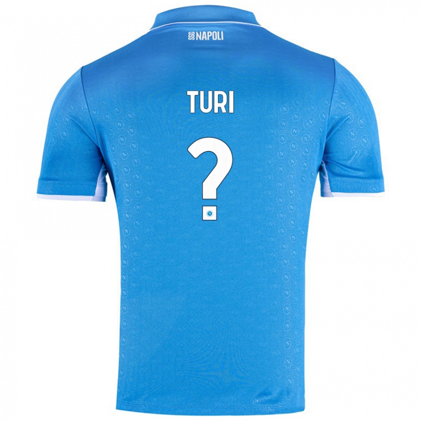 Enfant Maillot Claudio Turi #0 Bleu Ciel Tenues Domicile 2024/25 T-Shirt Belgique