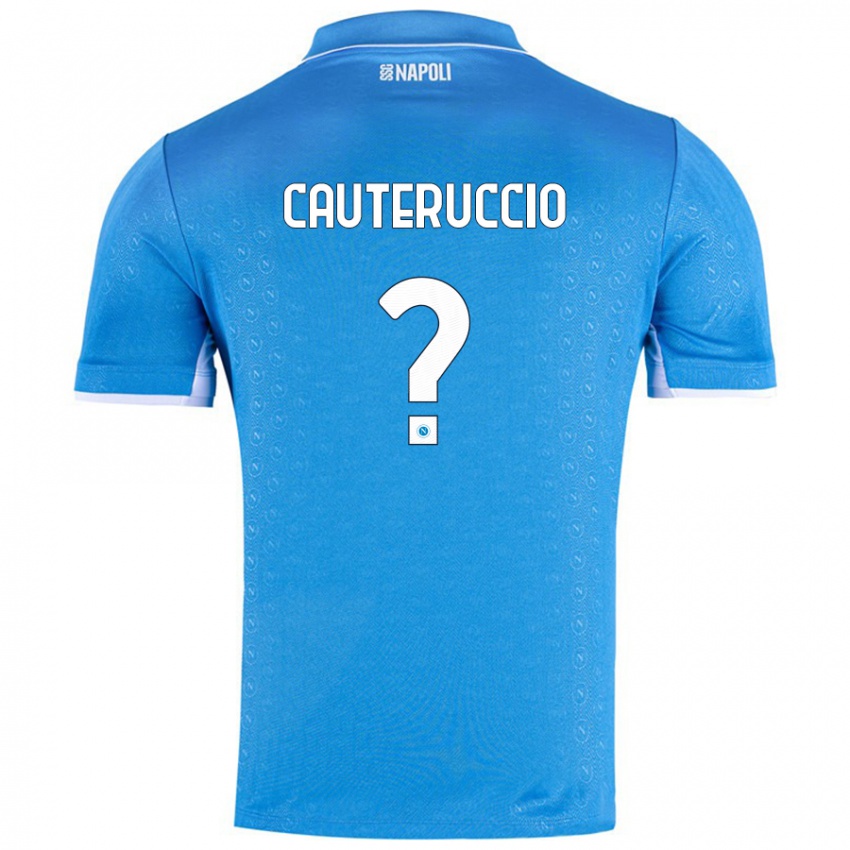 Kinderen Walter Cauteruccio #0 Hemelsblauw Thuisshirt Thuistenue 2024/25 T-Shirt België