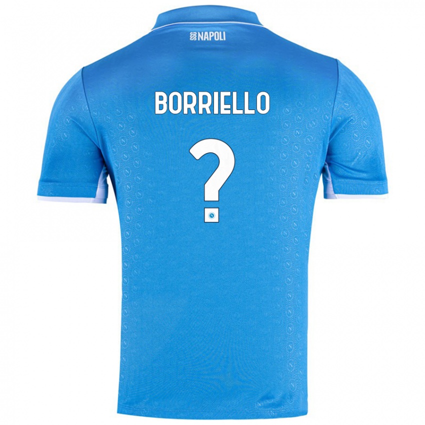 Kinderen Salvatore Borriello #0 Hemelsblauw Thuisshirt Thuistenue 2024/25 T-Shirt België