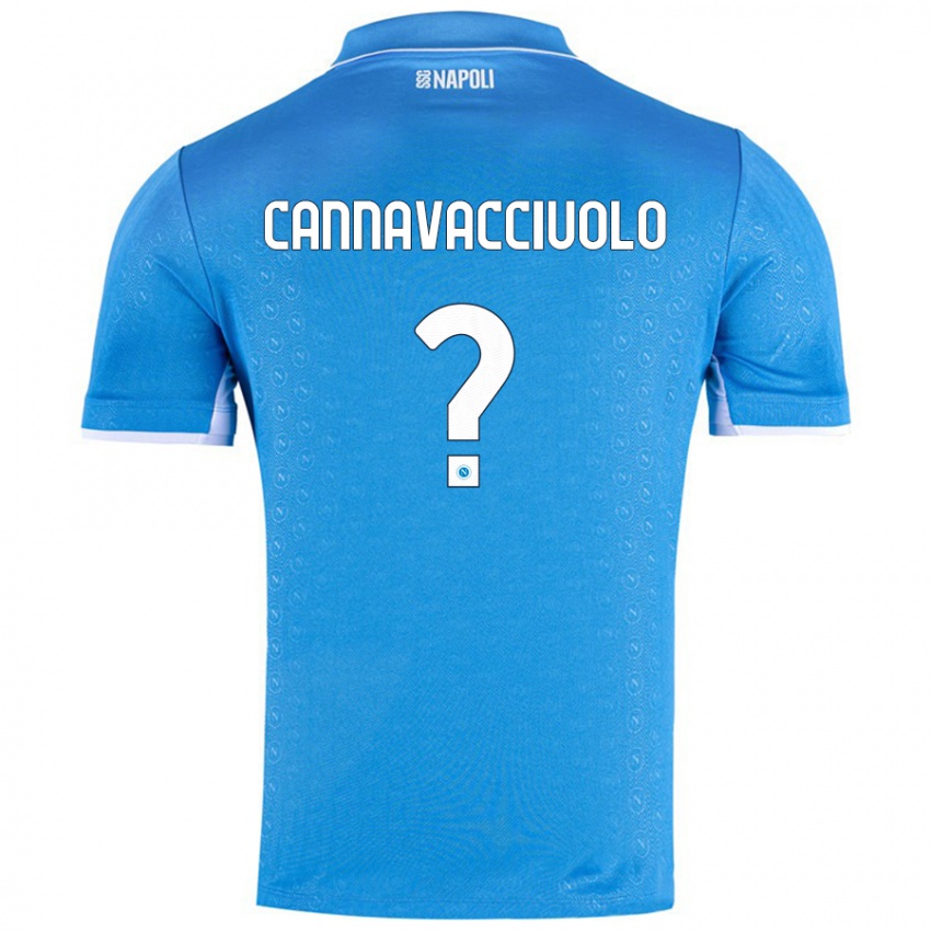 Kinderen Luigi Pio Cannavacciuolo #0 Hemelsblauw Thuisshirt Thuistenue 2024/25 T-Shirt België