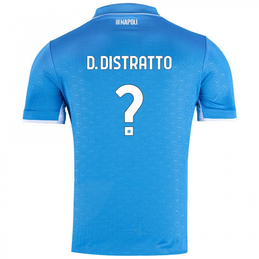 Kinderen Donato Distratto #0 Hemelsblauw Thuisshirt Thuistenue 2024/25 T-Shirt België